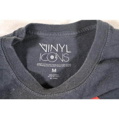 ACDC Shirt Mens Medium Black Rock N Roll Train Band Graphic Tee Vintage Style