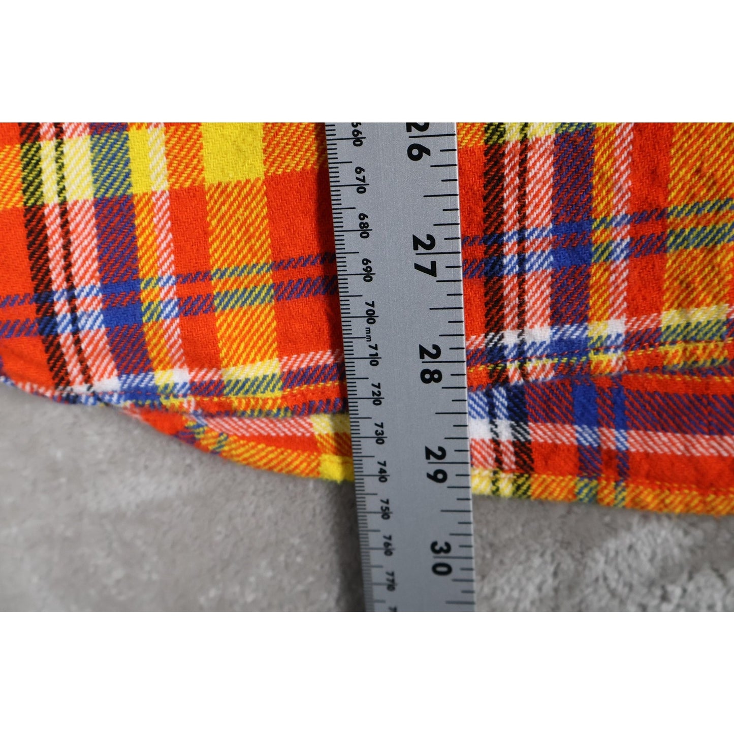 Rocawear Shirt Mens 2XL Red Blue Yellow Plaid Flannel Button Up Streetwear