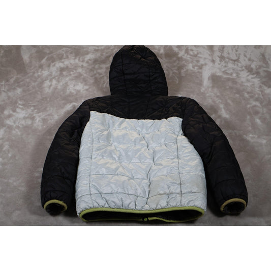 Eddie Bauer Jacket Boys Medium Hooded Full Zip Sherpa Lined Winter Coat