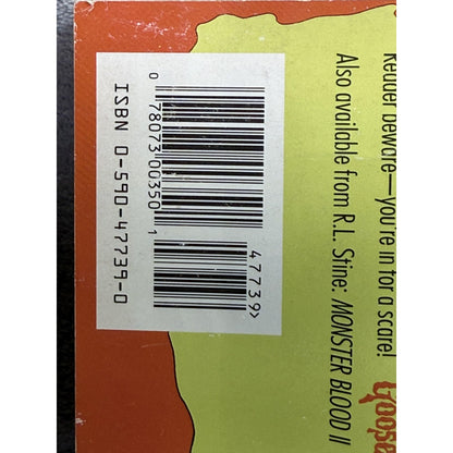 Vintage Goosebumps Why I'm Afraid of Bees RL Stine Paperback Scholastic USA