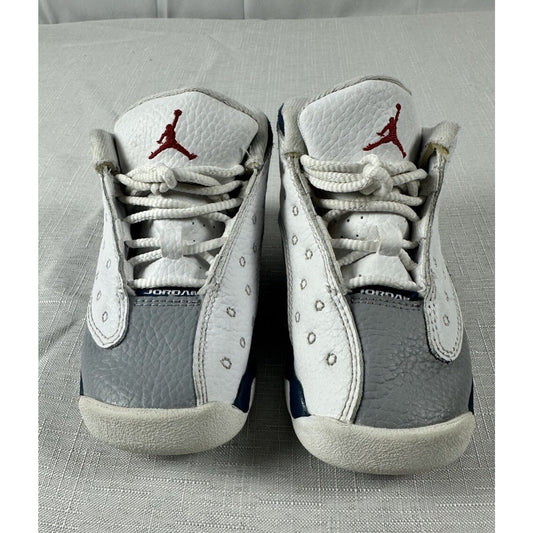 Pre Owned Nike Boys Air Jordan 13 White Basketball Shoes DJ3003-164 Size 7C Y