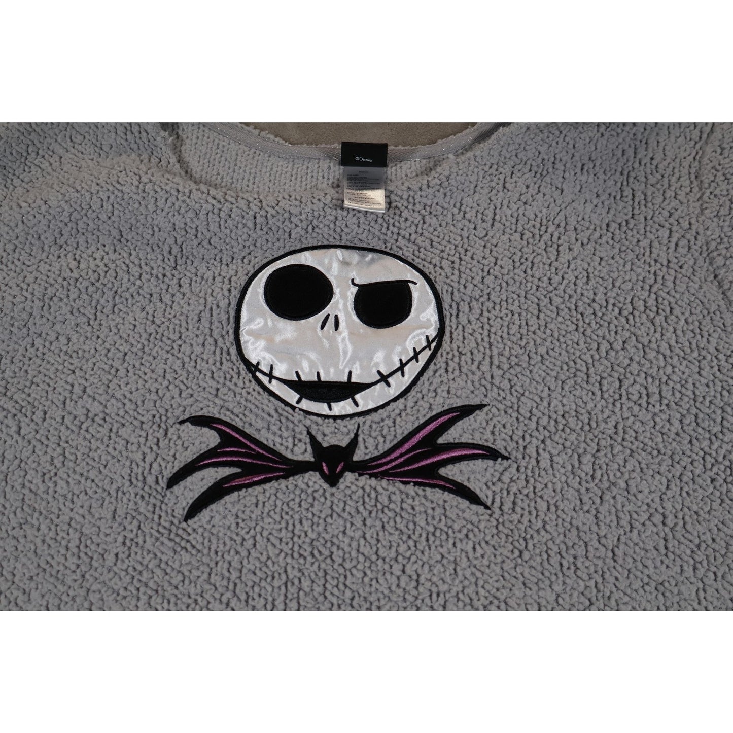 Disney Nightmare Before Christmas Sweater Womens 2XL Jack Skellington Fleece