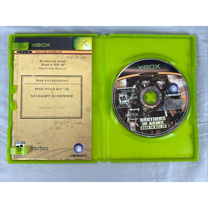 Brothers in Arms: Road to Hill 30 (Microsoft Xbox) Complete w/ Manual & Map