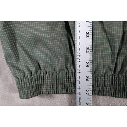 Eddie Bauer Golf Vest Mens Medium Checkered Pullover Windbreaker Sleeveless