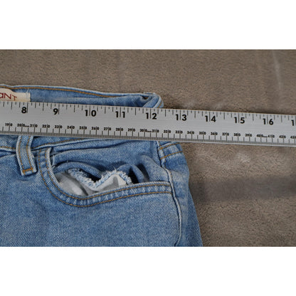 Vibrant Miu Jeans Womens 3 W25 Distressed Ripped High Rise Made in USA Denim